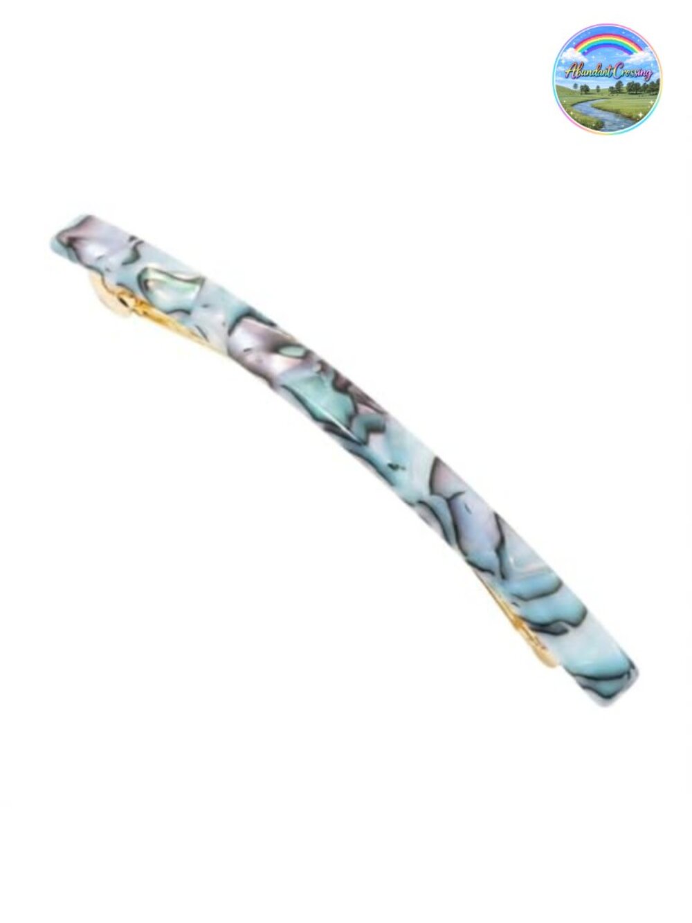 Handcrafted French Barrette Fine Hair Slim Acetate Hair Clip